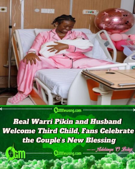 Real Warri Pikin and Husband Welcome Their Third Child, Fans Flood Them with Congratulations