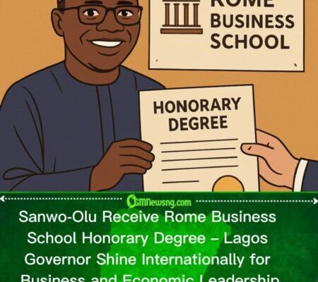 Sanwo-Olu Shine for Rome: Receive Honorary Degree from Rome Business School for Lagos Economic Growth