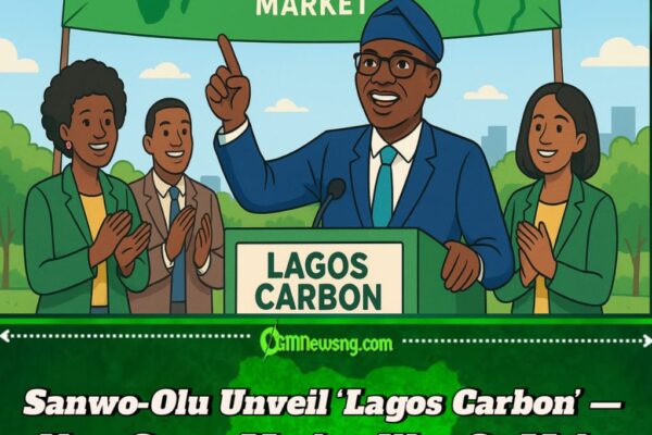 Sanwo-Olu Don Launch ‘Lagos Carbon’ — Africa’s First Environmental Market Wey Go Turn Waste to Wealth
