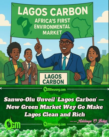 Sanwo-Olu Don Launch ‘Lagos Carbon’ — Africa’s First Environmental Market Wey Go Turn Waste to Wealth