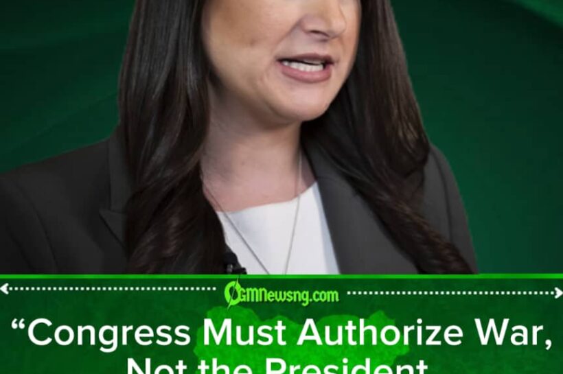 US Rep Sara Jacobs Says Congress Has Not Authorized Use of Force in ...