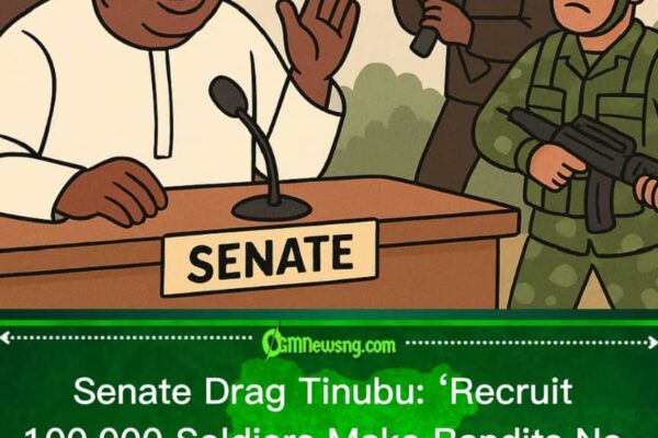 Senate Urge Tinubu Make E Recruit 100,000 Soldiers Urgently to Stop Kebbi Bandits”