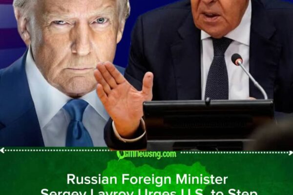 Russian Foreign Minister Sergey Lavrov Says U.S. Should Delay Any Escalation in Ukraine