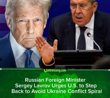 Russian Foreign Minister Sergey Lavrov Says U.S. Should Delay Any Escalation in Ukraine