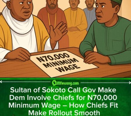 Sultan of Sokoto Call Gov to Involve Traditional Rulers for N70,000 Minimum Wage – Chiefs Role Crucial for Smooth Rollout