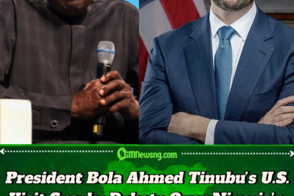 President Bola Ahmed Tinubu Pursues Stronger Nigeria–U.S. Ties as He Meets Trump’s Vice President