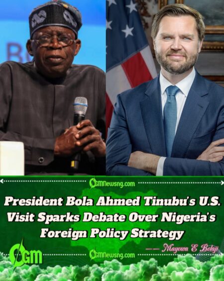 President Bola Ahmed Tinubu Pursues Stronger Nigeria–U.S. Ties as He Meets Trump’s Vice President