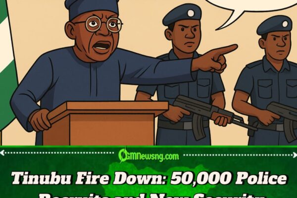 Tinubu Don Declare Nationwide Security Emergency – Order 20,000 New Police Recruits for Better Protection