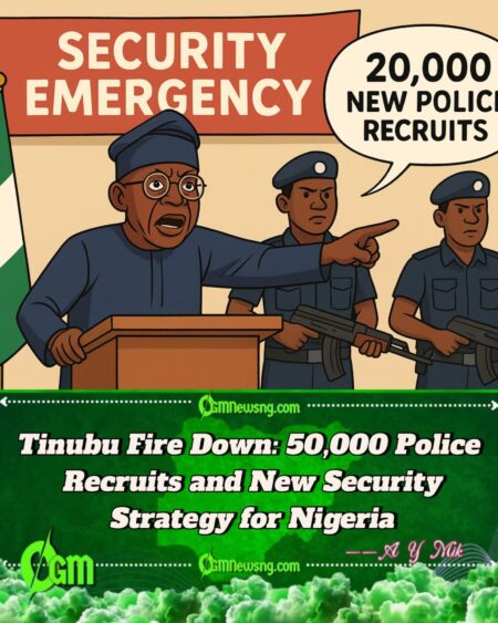 Tinubu Don Declare Nationwide Security Emergency – Order 20,000 New Police Recruits for Better Protection