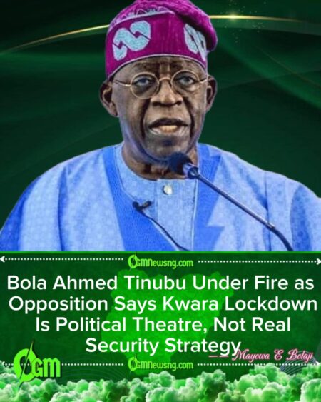 Bola Ahmed Tinubu Accused of Militarising Kwara as 24/7 Aerial Patrol Sparks Civil Liberties Debate