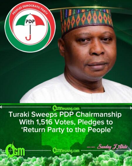New Era for PDP? Turaki Emerges Chairman, Vows End to Impunity in Party Ranks