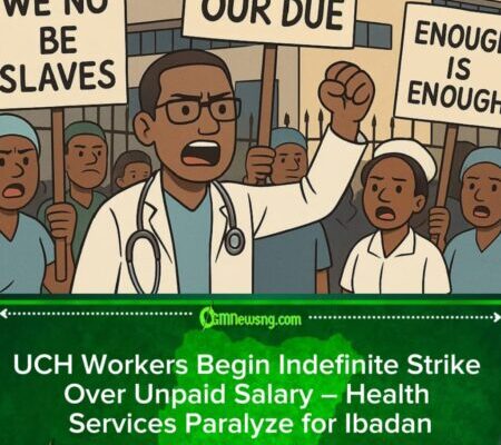 UCH Workers Shut Down Hospital Over Unpaid Salary – Strike Paralyze Health Services for Ibadan