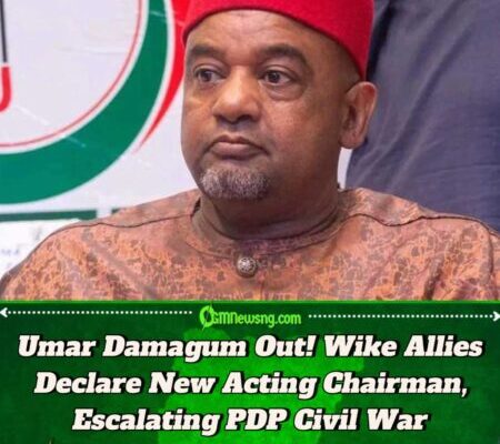 Umar Damagum, PDP National Chairman Faces Suspension as Wike-Backed PDP Faction Declares Leadership Overhaul