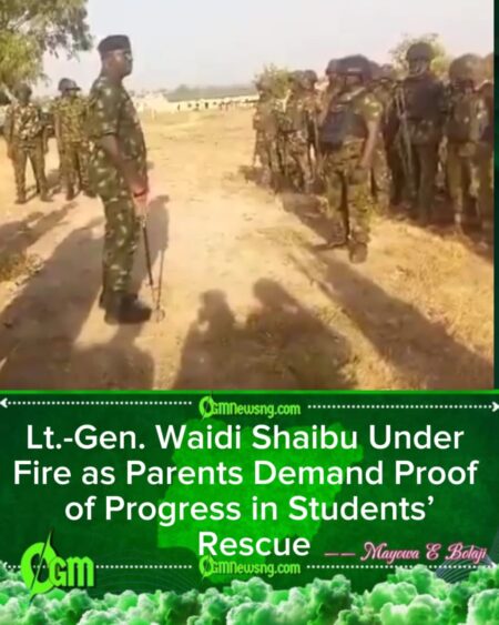 Lt.-Gen. Waidi Shaibu Sparks Outrage as Rescue Deadline Pressures Troops