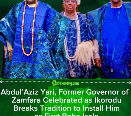 Abdul’Aziz Yari, Former Governor of Zamfara, Crowned as First Baba Isale in Ikorodu’s Historic Royal Ceremony