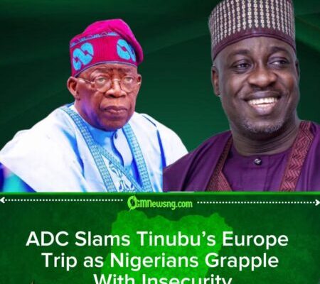 ADC Spokesperson Condemns Tinubu’s Europe Trip Amid Rising Security Concerns