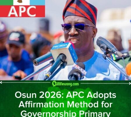 Osun 2026: APC Candidate to Emerge Through Affirmation, Says Okpebholo
