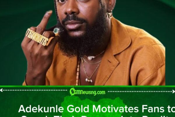 Adekunle Gold Urges Fans to Speak Their Desires in Faith, Says Words Shape Reality