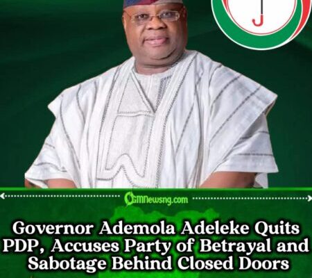 Governor Ademola Adeleke Shocks PDP With Sudden Resignation Amid Deepening Party Crisis