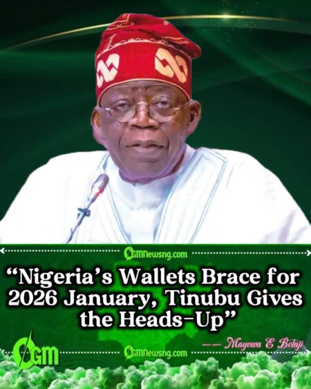 President Bola Ahmed Tinubu’s Tax Laws Are Here to Stay” -“January 2026 Hits Hard