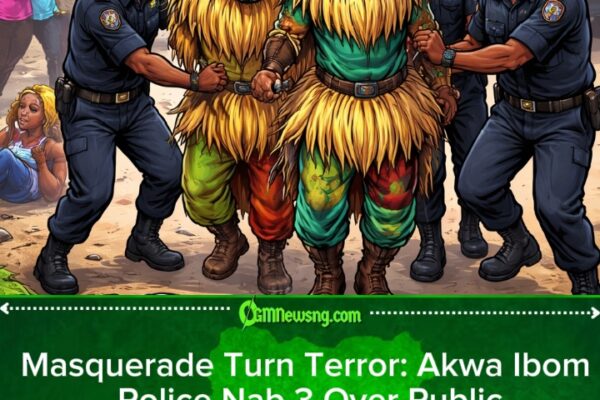 Akwa Ibom Police Arrest 3 Masqueraders For Street Violence, Residents Injured