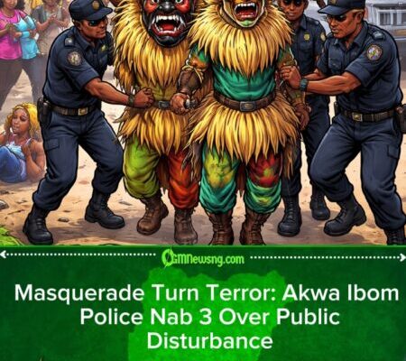 Akwa Ibom Police Arrest 3 Masqueraders For Street Violence, Residents Injured