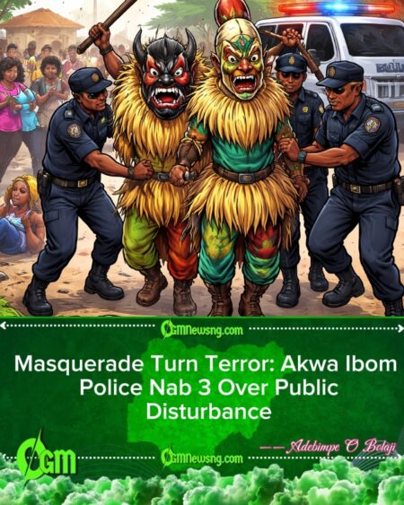Akwa Ibom Police Arrest 3 Masqueraders For Street Violence, Residents Injured
