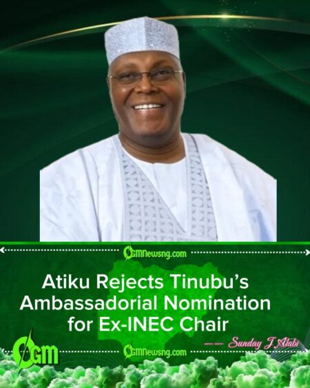 Atiku Rejects Nomination, Warns of Damaging Optics