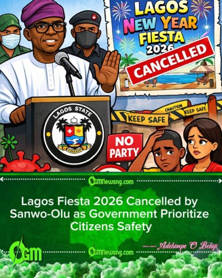 Governor Babajide Sanwo-Olu Cancel Lagos New Year Fiesta: Safety First, No Big Gathering This 2026