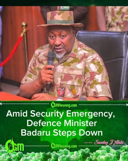 Defence Minister Badaru Resigns on Health Grounds Amid National Security Emergency
