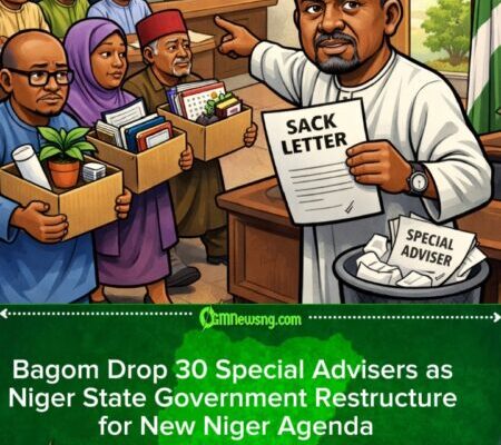 Niger State Governor Mohammed Umaru Bagom S@ck 30 Special Advisers for Government Restructuring