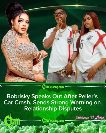 Bobrisky Advises Influencer Peller After Car Crash Following Girlfriend Jarvis Quarrel