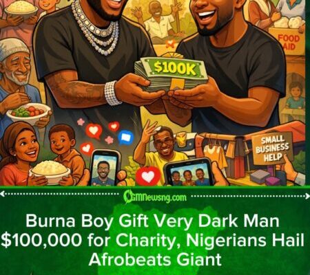 Burna Boy Dash Very Dark Man $100k to Help Less Privileged Nigerians, Social Media Burst Praise