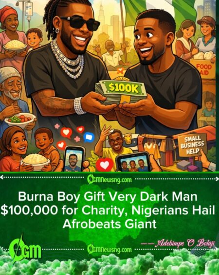 Burna Boy Dash Very Dark Man $100k to Help Less Privileged Nigerians, Social Media Burst Praise