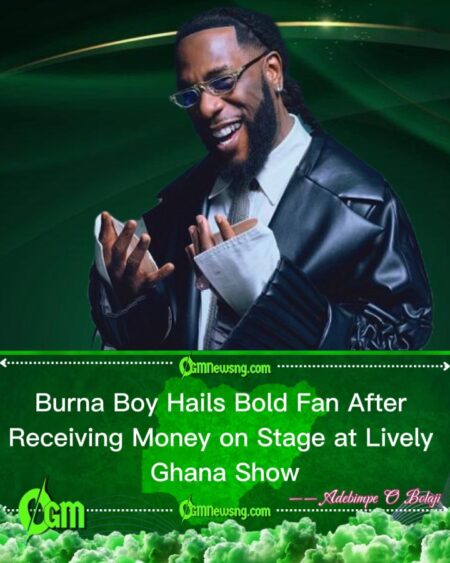 Burna Boy Hails Generous Fan After Cash Gift During Electrifying Ghana Concert