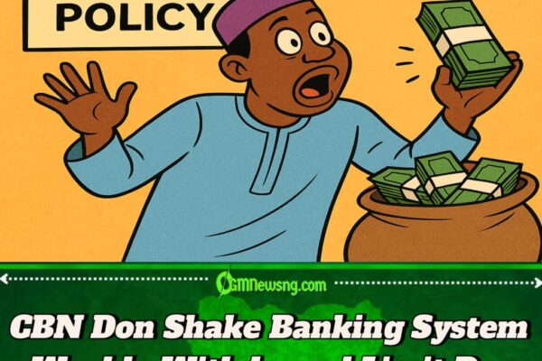 CBN Don Scatter Old Cash Rules: Deposit Limit Don Waka, Weekly Withdrawal Don Jump to N500k!