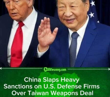 China Blacklists U.S. Weapons Firms After Taiwan Arms Transfers