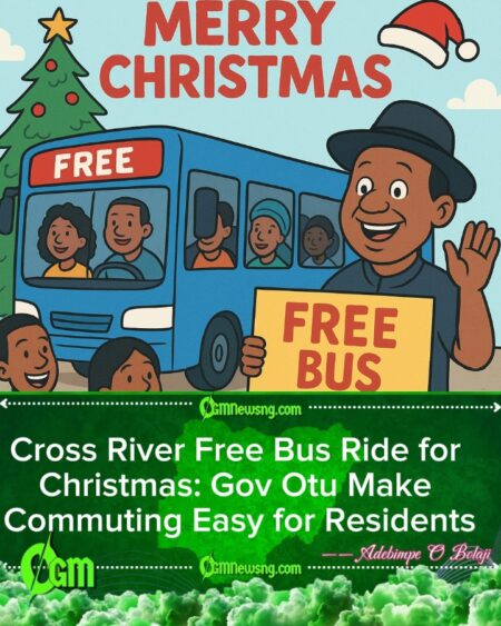 Cross River Gov Otu Launch Free Bus Service for Christmas, Residents Go Enjoy Smooth Travel