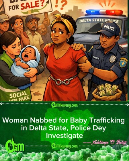 Delta State Police Arrest Woman Wey Dey Sell Baby, Community Shocked
