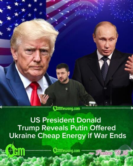 US President Donald Trump Highlights Energy Offer from Putin as Strategic Peace Tool