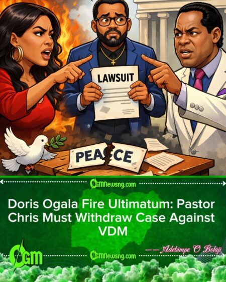 Doris Ogala Fire Ultimatum: Pastor Chris Must Drop VDM Case