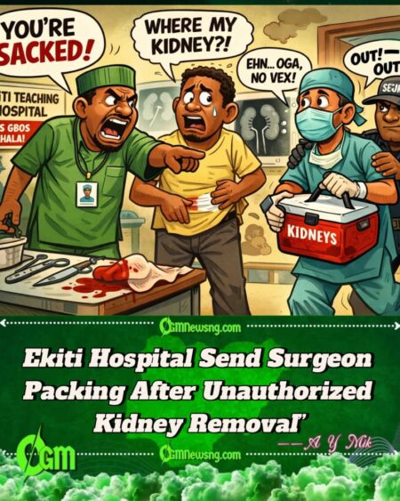 EKSUTH Serious Palava: Ekiti Hospital Fire Doctor Weh Remove Patient Kidney Without Consent