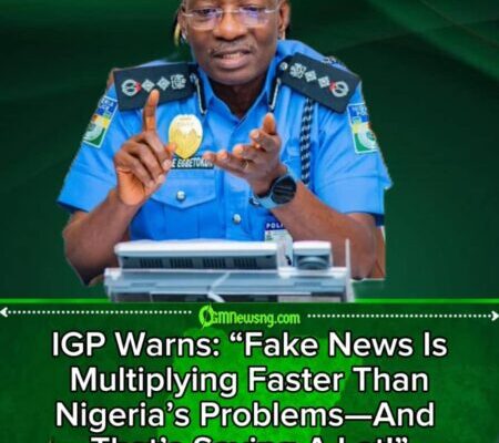 IGP Kayode Egbetokun Calls for Stronger National Fight Against Fake News