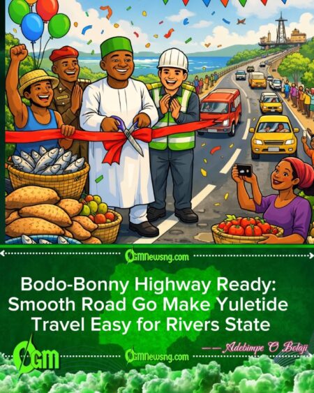 FG Don Open Bodo-Bonny Road Ahead Yuletide, Commuters and Traders Dey Happy