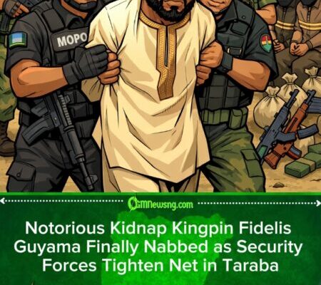 Notorious Kidnap Kingpin Fidelis Guyama Arrested in Taraba After Years of Terror Across North-Central