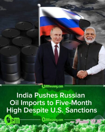 India Balances Energy Needs and Diplomacy as Russian Oil Imports Rise