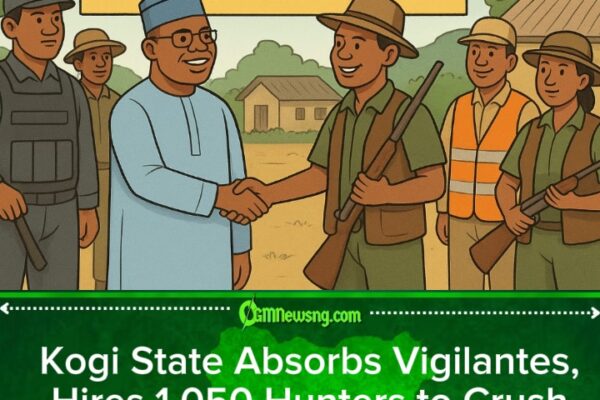 Kogi State Government Hires 1,050 Hunters, Absorbs Vigilantes Into Civil Service to Fight Banditry and Boost Security