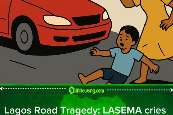 LASEMA warns: Speeding driver don kill pikin and woman for Lagos – Road Safety Alert