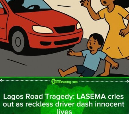 LASEMA warns: Speeding driver don kill pikin and woman for Lagos – Road Safety Alert
