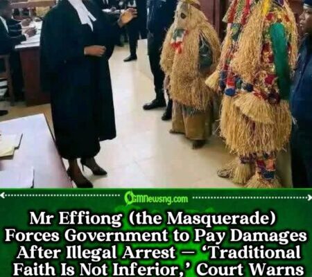 Mr Effiong (the Masquerade) Exposes Police Bias as Court Declares His Arrest ‘An Attack on Traditional Worship’